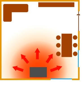 薪ストーブの設置場所はどこがいいの 空気の流れを考えよう 薪ストーブノート