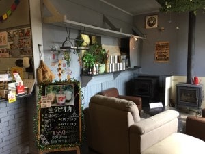 那須高原の薪ストーブカフェ